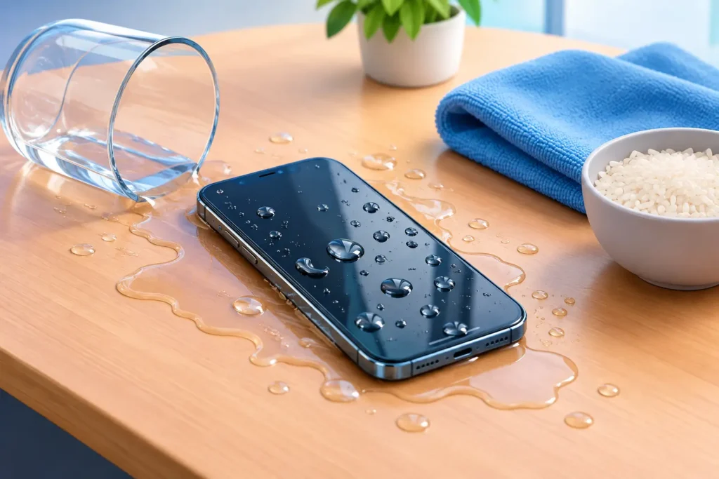 Was tun bei Wasserschaden am Smartphone?